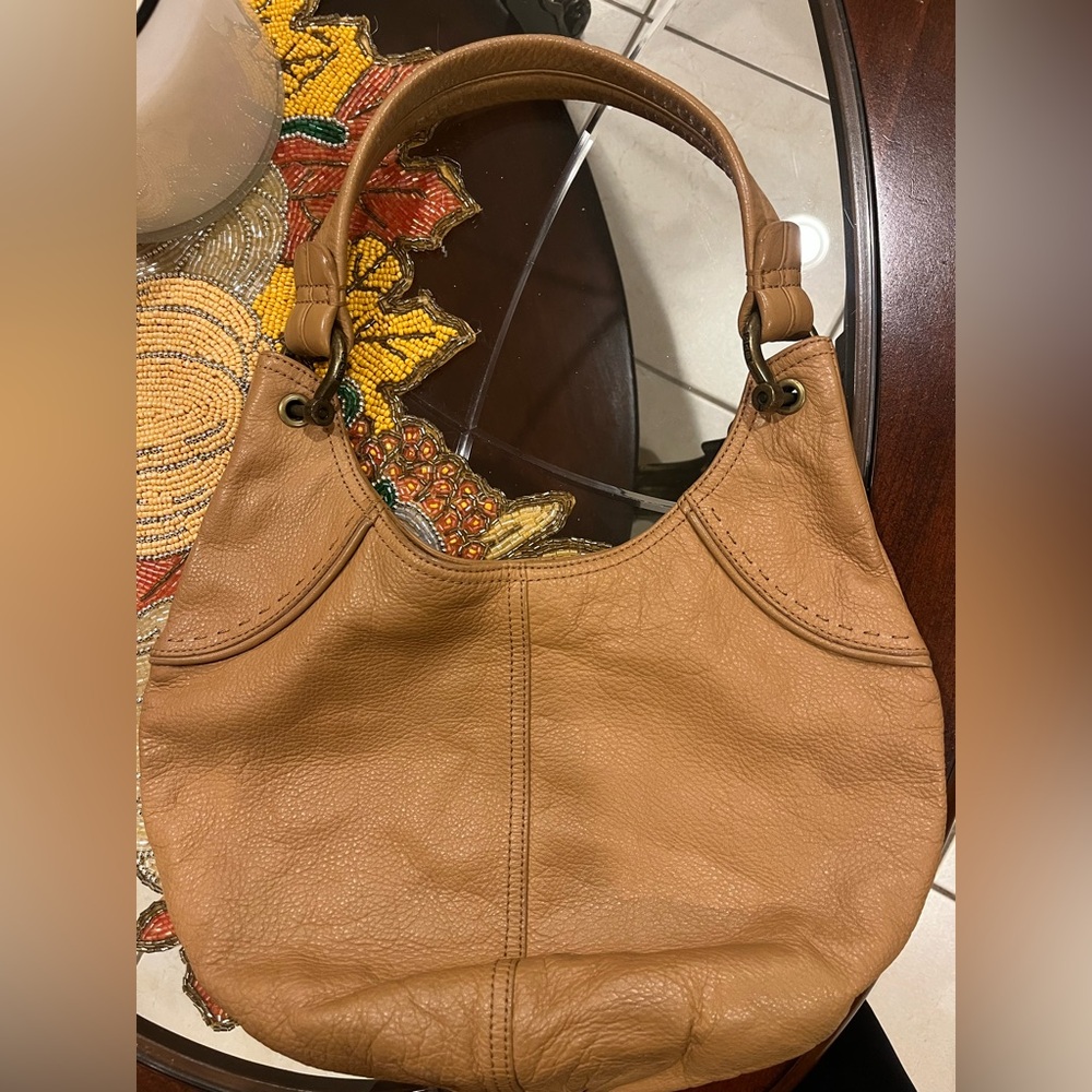 GAP Tan Leather Hobo Bag